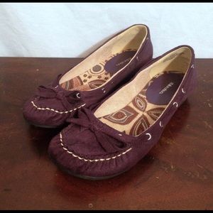 XHilaration Plum Moccasin flats